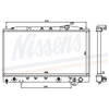 Image de Radiateur, Refroidissement Du Moteur 62865 Nissens Nissens 62865 Mitsubishi