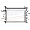 Image de Radiateur, Refroidissement Du Moteur 63078 Nissens Nissens 63078 Opel;Vauxhall