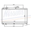 Image de Radiateur, Refroidissement Du Moteur 64168 Nissens Nissens 64168 Suzuki
