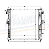 Image de Radiateur, Refroidissement Du Moteur 64316 Nissens Nissens 64316 Ssangyong