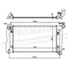Image de Radiateur, Refroidissement Du Moteur 64646a Nissens Nissens 64646a Toyota