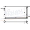 Image de Radiateur, Refroidissement Du Moteur 652441 Nissens Nissens 652441 Seat;Volkswagen