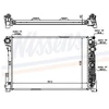Image de Radiateur, Refroidissement Du Moteur 67162 Nissens Nissens 67162 Mercedes-Benz