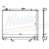 Image de Radiateur, Refroidissement Du Moteur 68181a Nissens Nissens 68181a Mitsubishi