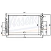 Image de Radiateur, Refroidissement Du Moteur 69016 Nissens Nissens 69016 Chrysler