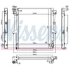 Image de Radiateur, Refroidissement Du Moteur 628965 Nissens Nissens 628965 Mitsubishi