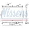 Image de Radiateur, Refroidissement Du Moteur 64330 Nissens Nissens 64330 Land Rover