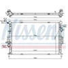 Image de Radiateur, Refroidissement Du Moteur 66862 Nissens Nissens 66862 Ford