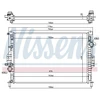 Image de Radiateur, Refroidissement Du Moteur 66863 Nissens Nissens 66863 Ford