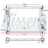 Image de Radiateur, Refroidissement Du Moteur 617867 Nissens Nissens 617867 Fiat