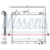 Image de Radiateur, Refroidissement Du Moteur 60856 Nissens Nissens 60856 Isuzu