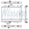 Image de Radiateur, Refroidissement Du Moteur 636029 Nissens Nissens 636029 Citroen;Ds;Peugeot