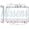 Image de Radiateur, Refroidissement Du Moteur 646927 Nissens Nissens 646927 Toyota