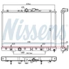 Image de Radiateur, Refroidissement Du Moteur 628986 Nissens Nissens 628986 Mitsubishi