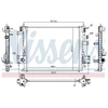 Image de Radiateur, Refroidissement Du Moteur 637662 Nissens Nissens 637662 Renault;Smart