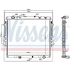 Image de Radiateur, Refroidissement Du Moteur 606069 Nissens Nissens 606069 Toyota