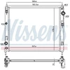 Image de Radiateur, Refroidissement Du Moteur 606119 Nissens Nissens 606119 Nissan