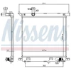 Image de Radiateur, Refroidissement Du Moteur 606138 Nissens Nissens 606138 Nissan