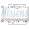 Image de Radiateur, Refroidissement Du Moteur 606216 Nissens Nissens 606216 Honda