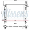 Image de Radiateur, Refroidissement Du Moteur 606428 Nissens Nissens 606428 Kia
