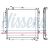Image de Radiateur, Refroidissement Du Moteur 606523 Nissens Nissens 606523 Toyota