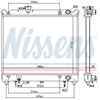 Image de Radiateur, Refroidissement Du Moteur 606692 Nissens Nissens 606692 Suzuki