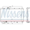 Image de Radiateur, Refroidissement Du Moteur 606701 Nissens Nissens 606701 Honda