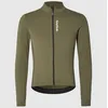 Image de GripGrab - RIDE Thermal Long Sleeve Jersey - Maillot vélo homme Olive Green - M