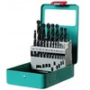 Image de Coffret de mèches métal HSS PRO 1-10 mm 19 pièces 0,5 mm Noir/Titane