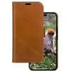 Image de Lynge - Etui à rabat pour téléphone portable - cuir pleine fleur - brun clair - pour Apple iPhone 13, 14, 15, 16e, 17e
