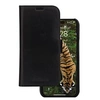 Image de Lynge - Etui à rabat pour téléphone portable - cuir pleine fleur - noir - pour Apple iPhone 15 Pro Max