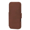 Image de Lynge - Etui à rabat pour téléphone portable - compatibilité avec MagSafe - cuir pleine fleur - brun foncé - pour Apple iPhone 17 Pro