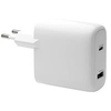 Image de re-charge - Adaptateur secteur - 65 Watt - 2 connecteurs de sortie (USB-C, USB) - blanc - Europe