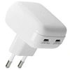 Image de re-charge Pro - Adaptateur secteur - plat - 20 Watt - 3 A - 2 connecteurs de sortie (USB-C) - blanc - Europe