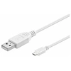Image de MicroConnect - Câble USB - Micro-USB de type B (M) pour USB (M) - USB 2.0 - 60 cm - blanc