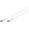 Image de MicroConnect - Câble USB - 24 pin USB-C (M) pour 24 pin USB-C (M) - USB 3.1 - 1 m - blanc