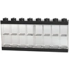 Image de LEGO vitrine 16 mini figurines 38 x 18 cm en polypropylène noir