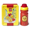 Image de lunch set Iconic junior 17 x 13,5 cm pp rouge/jaune 2-pièces
