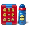 Image de lunch set Iconic junior 17 x 13,5 cm pp rouge/bleu 2-pièces