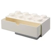 Image de LEGO tiroir de bureau 8 plots 31,6 x 15,8 cm polypropylène blanc