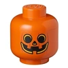 Image de boîte de rangement tête de citrouille petite 16 x 18,5 cm pp orange