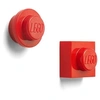 Image de aimants 4,7 cm ABS/métal rouge 2 pièces