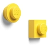 Image de aimants 4,7 cm ABS/métal jaune 2 pièces