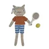 Image de Peluche Mini en coton bébé OYOY Living Design Polly Cat Multicolore 18x5x32,5 cm M107700
