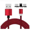 Image de Câble Apple Lightning Type C 3 en 1 Magnétique Adaptateur Tête Chargeur pour Android iPhone iPAD - Rouge
