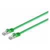Image de MicroConnect - Cordon de raccordement - RJ-45 (M) pour RJ-45 (M) - 1 m - SFTP, PiMF - CAT 7 - sans halogène, bloqué - vert