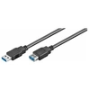 Image de MicroConnect - Rallonge de câble USB - USB type A (F) pour USB type A (M) - USB 3.0 - 50 cm - noir