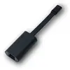 Image de 470-ABND Adaptateur pour câble Gigabit Ethernet USB Type-C Noir (connecteur mâle, connecteur Femelle)