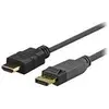 Image de 1.5 m DisplayPort - HDMI 1.5 m DisplayPort HDMI Noir - Adaptateurs de câble vidéo (1,5 m, DisplayPort, HDMI, mâle, mâle, or)