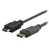 Image de 2.0 m DisplayPort - HDMI 2 m DISPLAYPORT HDMI Noir - Adaptateurs de câble vidéo (2 m, DisplayPort, HDMI, mâle, mâle, or)